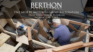 WW2 MGB 81 Motor Gun Boat Restoration - Interior Part 5/5 - Deck Structure & Flooring