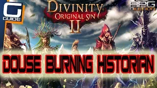 DIVINITY ORIGINAL SIN 2 - How to douse the Historian on fire (Gargoyle Maze)