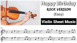 [Free Sheet] Happy Birthday - Easy Sheet [Rock Version]