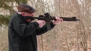 Newspaper editor fires a gun for the first time