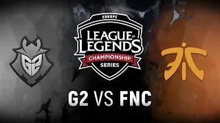 G2 vs. FNC - Week 7 Day 2 | EU LCS Summer Split | G2 Esports vs. Fnatic (2018)