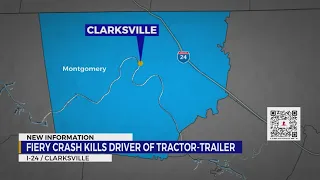 Fiery crash kills driver of tractor-trailer