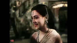 Colourised   video of song "Aayi Hai Deewali" from original Black and White film "Sheesh Mahal" 1950