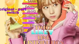 TWICE LIKEY [line distribution] original + part switch ver.