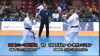 Best Kyokushin Ko:Artur Hovhannisian(Armenia)Vs Tony Rodriguez(Usa)/ ippon by Shodan Mawashi geri