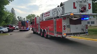 Bloomington Minnesota Fire Department Response to "structure fire"