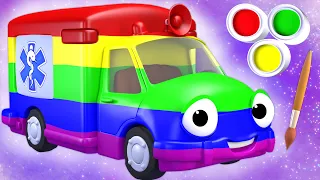 🎨🚨 Learn Colors with Ambulance Painting - Panda Bo Finger Family & Nursery Rhymes for Kids