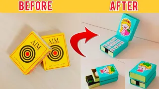 DIY Eraser + Sharpener box from matchbox | Teen Craft