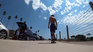 Longboard Cruise through Encinitas / Cardiff by the Sea