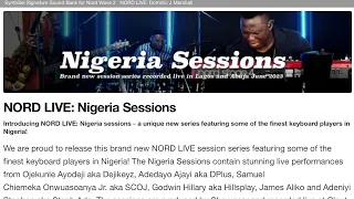 Ojekunle Ayodeji (Dejikeyz) BTS Nord Live -Nigeria Sessions. Thank u Nordkeyboards and everyone ❤️