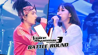 တိုးကြီး Vs Zorina: "မိုးတိမ်ကဗျာ" | Battle - The Voice Myanmar Season 3, 2020