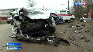 11.03.2020 - сюжет на ГТРК "Калуга" - На Тарутинской лобовое столкновение двух машин