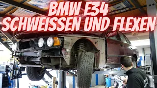 BMW E34 Flexen & Schweißen | Wie sieht die Wagenheberaufnahme aus? | M20B20 |