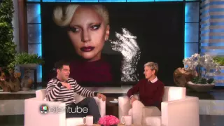 Max Greenfield & Ellen talk Lady Gaga on American Horror Story: Hotel
