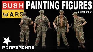 Figures Painting In-Depth, Rhodesian Brush Stroke Camo. Bush Wars Unimog Ep  3