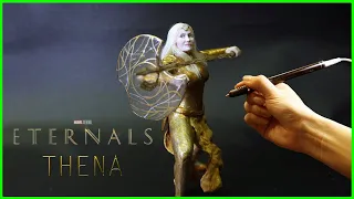 [3D PEN] 이터널스 테나 피규어 만들기 Making Thena of The Eternals figures with 3D pen