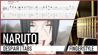 Naruto Shippuden - Despair (OST) Fingerstyle Acoustic Guitar Cover + Tab & Tutorial/Lesson