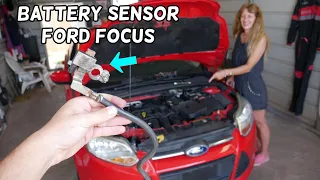 FORD FOCUS BATTERY SENSOR REPLACEMENT. WHERE IS BATTERY SENSOR?