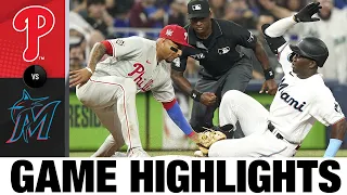 Phillies vs. Marlins Game Highlights (4/15/22) | MLB Highlights