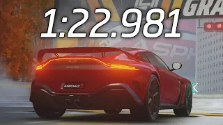 1:22.981 (STOCK) - Aston Martin Vantage V12 2022 - Grand Prix Final Round 1 | Asphalt 9 Legends