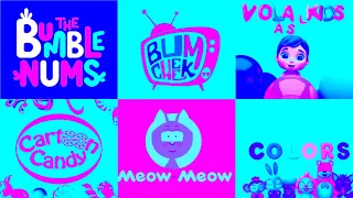 Full best logo Compilation Effects: Bumble nums, hogi colours, Bumcheek TV, Viola kids logo Effects