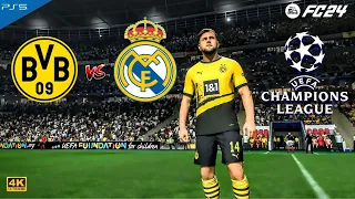 Borussia Dortmund Vs Real Madrid | UEFA Champions League Finals | FC24 Gameplay