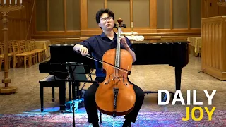 Britten's Cello Suite No. 2, Ciaccona performed by Joel Kim! | Daily Joy