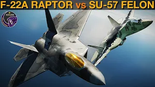 F-22 Raptor vs Su-57 Felon: Dogfight | DCS WORLD