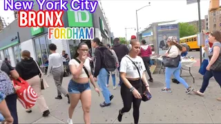 New York City Virtual Walking Tour- BRONX -FORDHAM Road- BRONX NEW YORK CITY