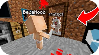 ¡BEBE NOOB SE CONVIERTE EN EL PAYASO IT! 🤡😱 | NOOB VS PRO EN MINECRAFT TROL + ROLEPLAY