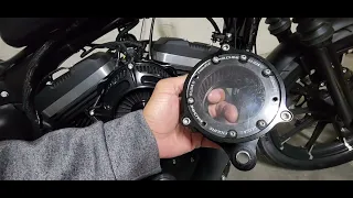 Harley Davidson Sportster air intake modification