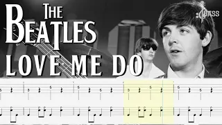 The Beatles - Love me Do (Bass Tabs + Drum Tabs) By Paul McCartney & Ringo Starr