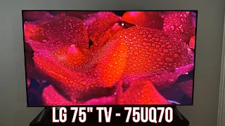 LG 75" UHD WebOS TV (2022 Model - 75UQ70) - Unboxing, Setup & Overview
