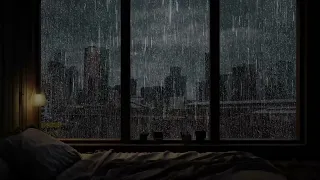 RAIN WINDOW | Feel The Air Alone At Night Rain Outside The Window | Relax And Sleep Well