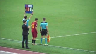 Roma - Genoa 3-2 (28 maggio 2017): l'ingresso in campo di Francesco Totti