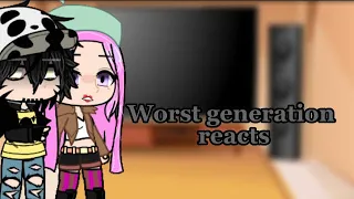 Worst generation reacts to Mugiwara | 1/? | One piece | Made by: Puffy |  Nami, Brook and Usopp |