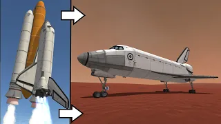 KSP: Sending A Space Shuttle To Mars (Duna) And Back Without Refueling!