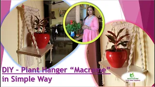 DIY Macramé Plant Hanger                    #diy #macrame #indoorgarden