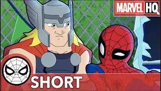 Spidey & Thor Break The Ice! | Marvel Super Hero Adventures - Uh Oh, It's Magic! | SHORT