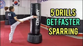 5 Drills to Improve Your Sparring (Taekwondo Speed, Footwork, Agility)