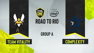 CS:GO - Complexity vs. Team Vitality [Mirage] Map 1 - ESL One Road to Rio - Group A - EU
