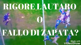 INTER ATALANTA 1 1 RIGORE DI LAUTARO O FALLO DI ZAPATA!