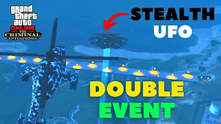 Stealth FIB UFO In GTA 5 ONLINE - DOUBLE UFO HALLOWEEN Omega Event