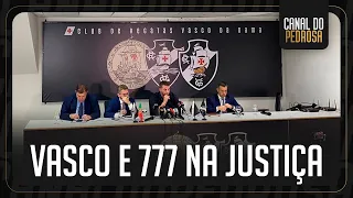 NA JUSTIÇA: TUDO SOBRE A SUSPENSÃO DO CONTRATO DO VASCO COM A 777 | PEDRINHO ABRE O JOGO EM COLETIVA