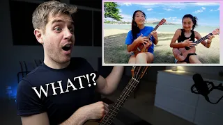 Ukulele Teacher Reacts to Beautiful Ukulele Hawaiian Duo (HONOKA AND AZITA "Bodysurfing")