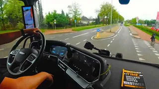 Inside The cab of truck pov driving Nikotimer
