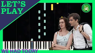 We Had Today from One Day [Piano Tutorial]