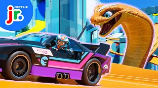 Hot Wheels Racers' Ssspeedy Cobra Pizza Delivery 🐍🍕 Hot Wheels Let's Race | Netflix Jr