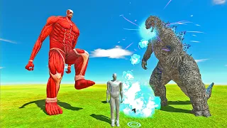 Hunting TITAN With GODZILLA In The Zoo - Animal Revolt Battle Simulator