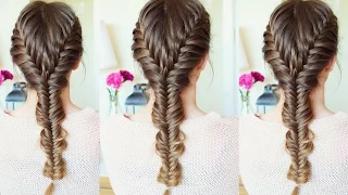 Merged French Fishtail Braid Hairstyle | How to Fishtail braid| Braidsandstyles12